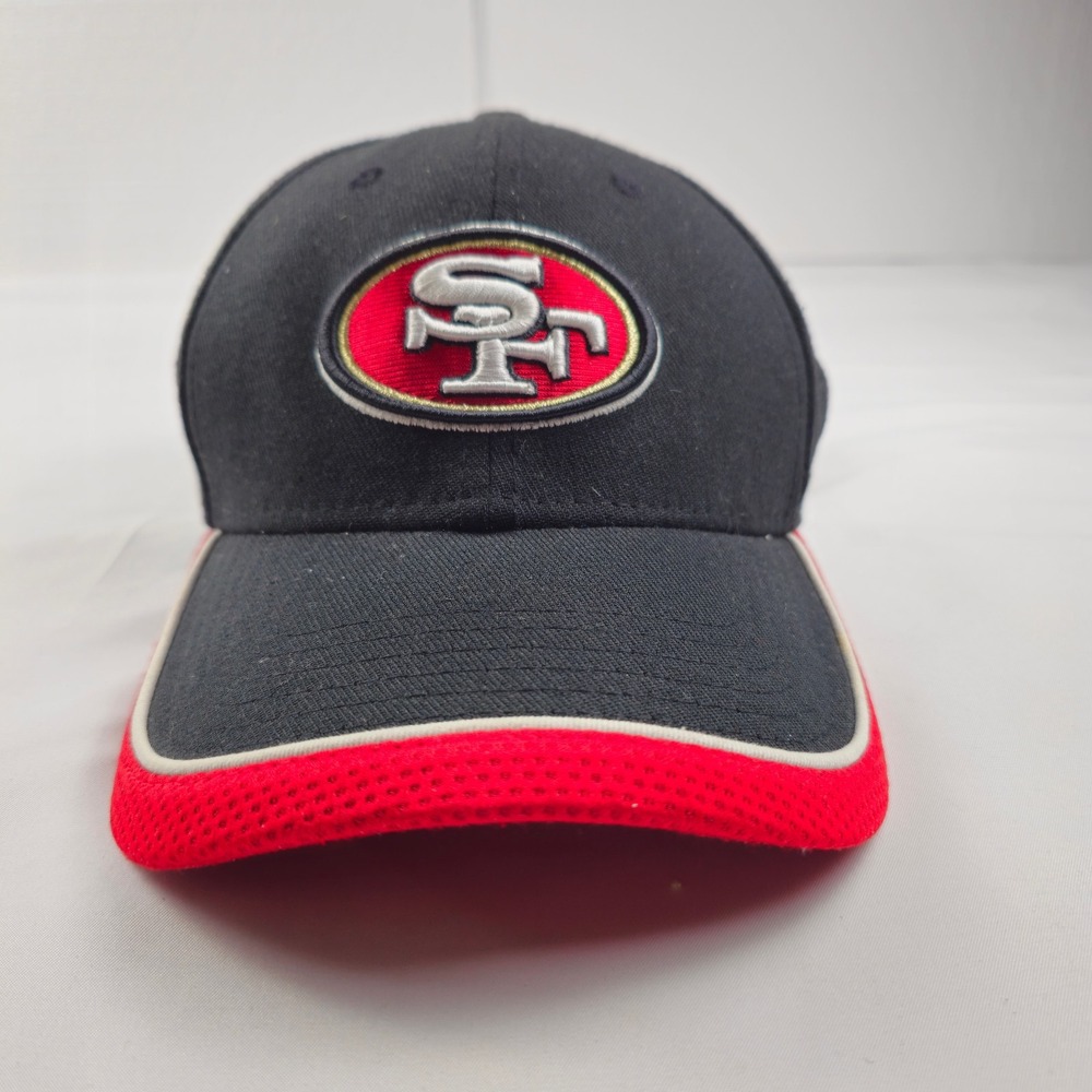 San Francisco 49ers New Era 39THIRTY Stretch Fit Cap Hat Black/Red NFL